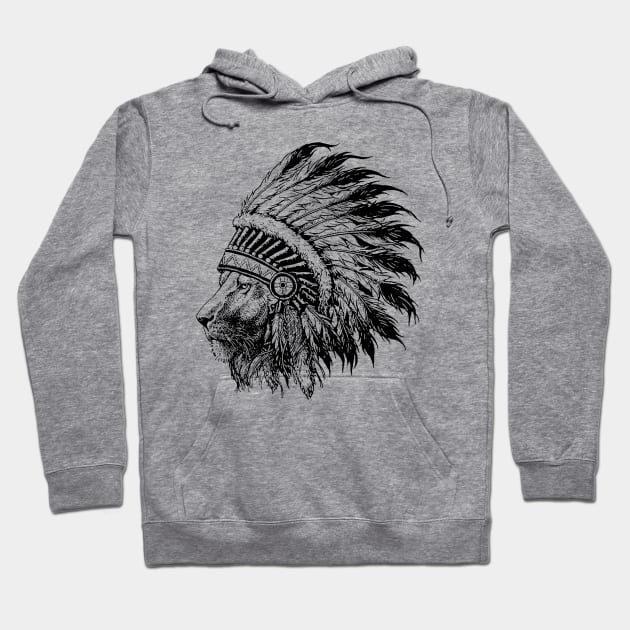 Lion Tribe Hoodie by monolusi